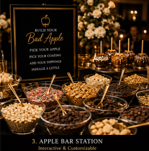 Interactive Bad Apple topping bar